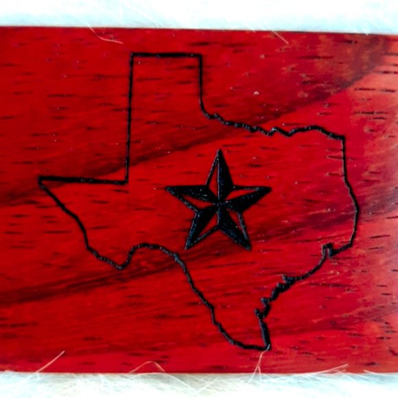 Texas Belt Buckle Handcrafted - Picture 2 of 3